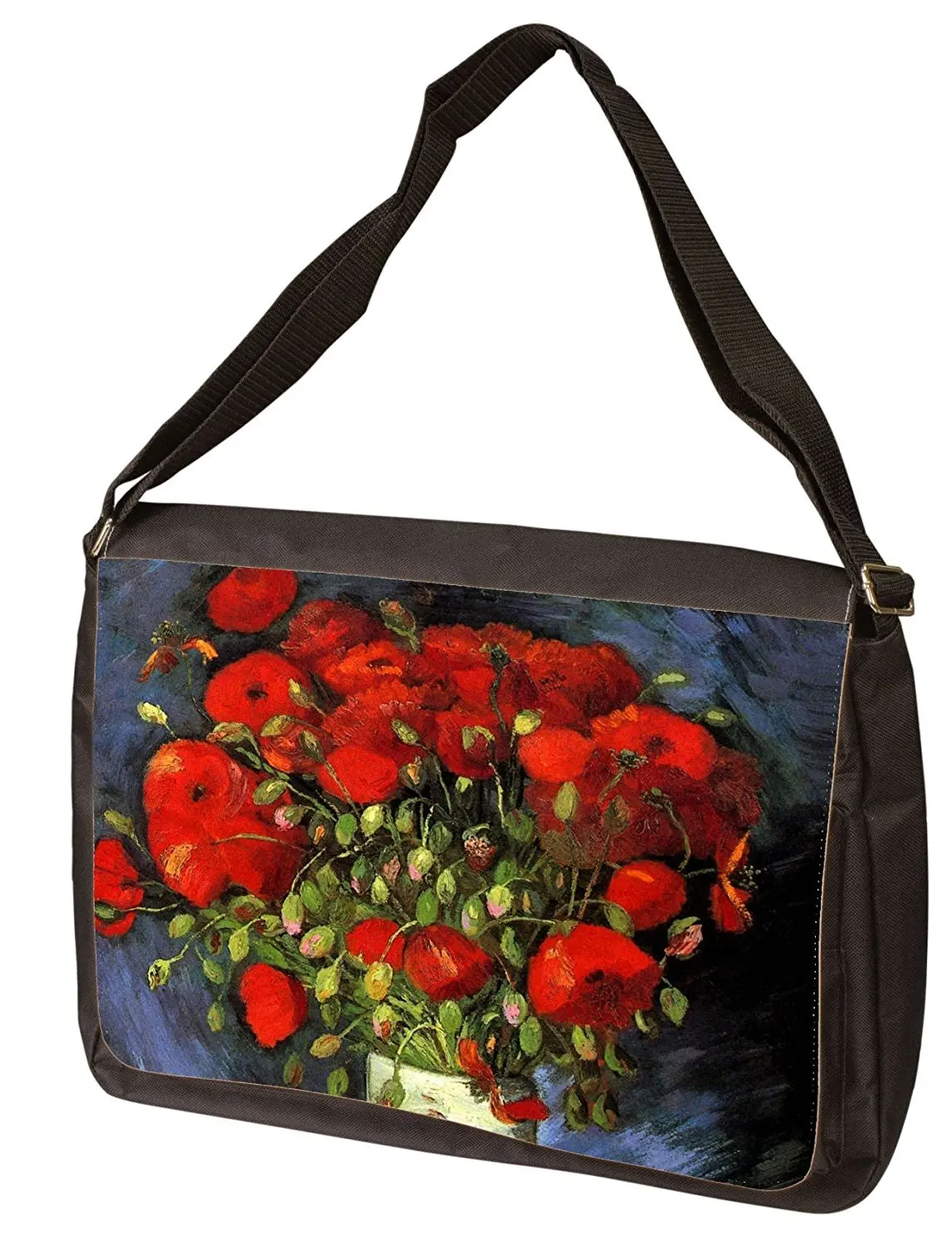 Buy Vase With Red Poppies By Vincent Van Gogh Laptop Shoulder Bag