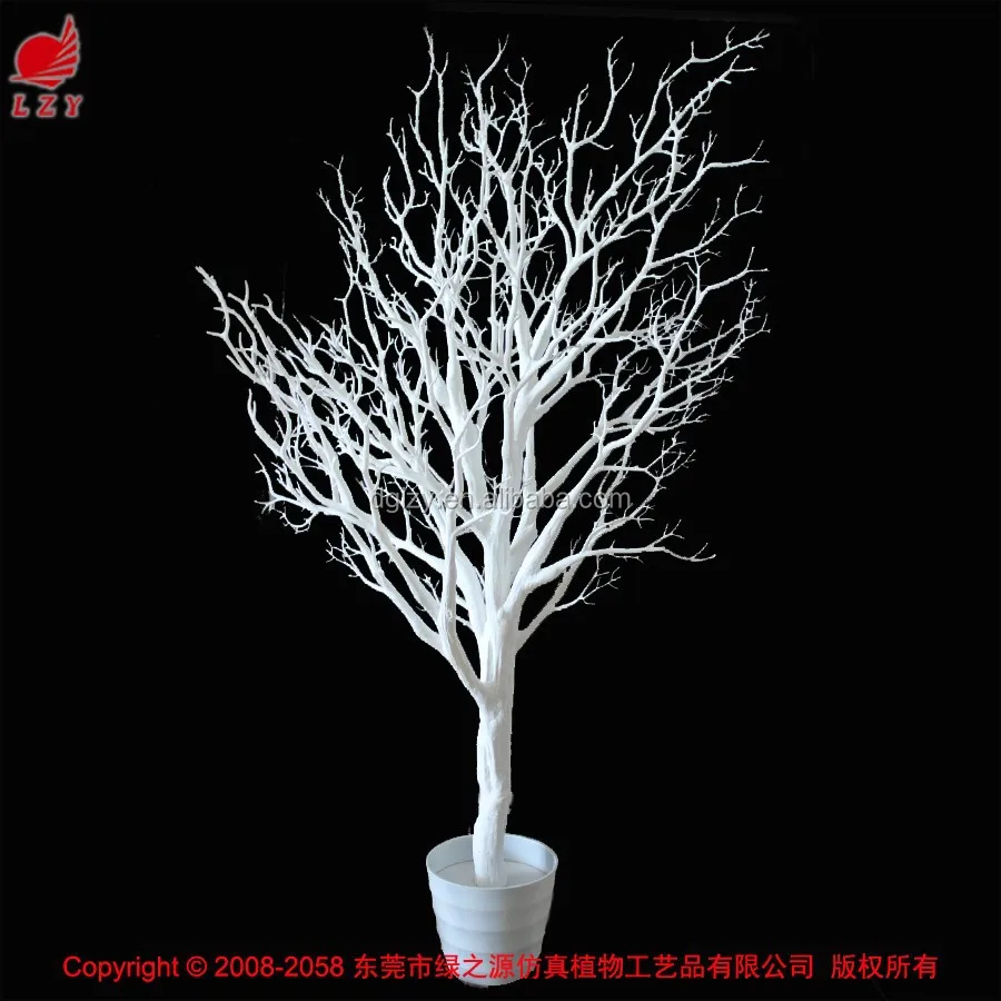 Artificial coral branch tree decorative white dry