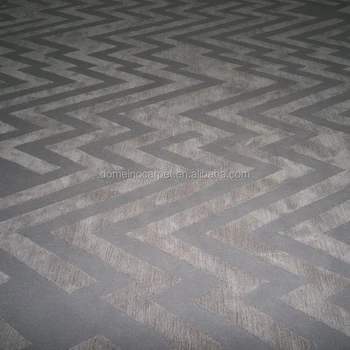 Zig zag Pattern Fine Carved Bamboo Silk Wool Shiny Carpet 