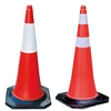 1000mm Red/Orange PE Traffic Safety Cone with Single Reflective Film
