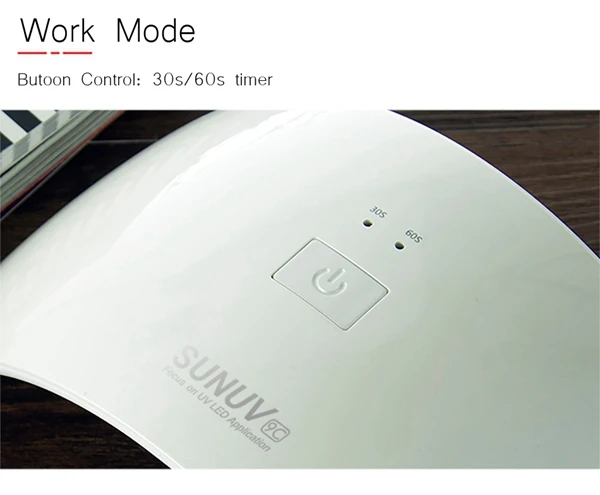 SUN9C 36W UV Lamp Dryer Nail for Curing UV Gel LED Gel