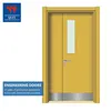 high quality swing single door leaf HPL coated veneer wood doors for restaurant(HD-JY-005)