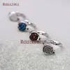 RM8874 Bridesmaid Druzy Ring With Silver Plated Cute Round Assorted Titanium Druzy Ring Adjustable Wedding Jewelry