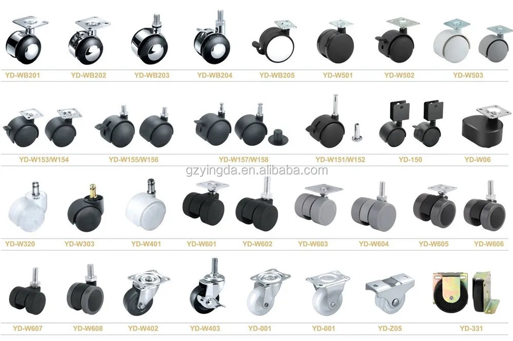 Side Mount Caster Wheel/ Bolt Caster Wheel For Office Chair From