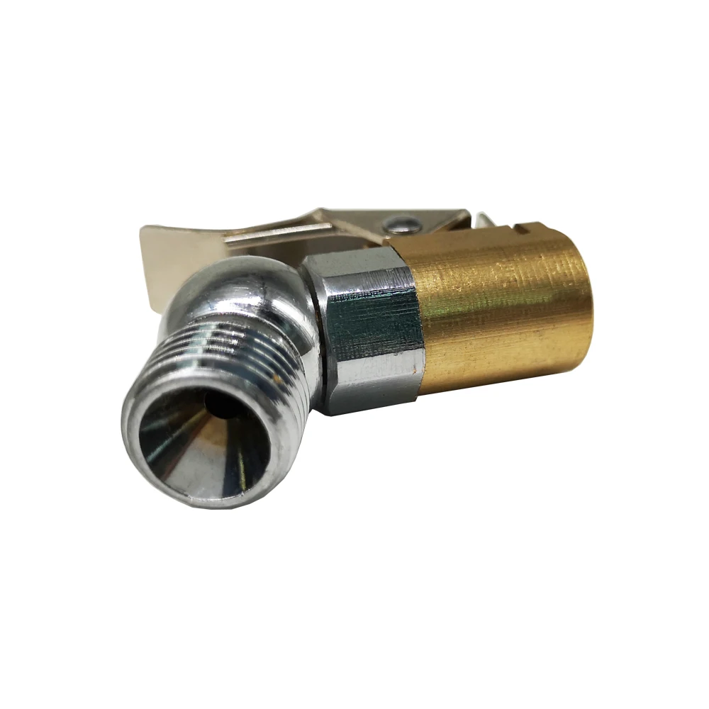 Closed Flow Right Angle Tire Inflator Lockon Air Chuck With Clip Buy
