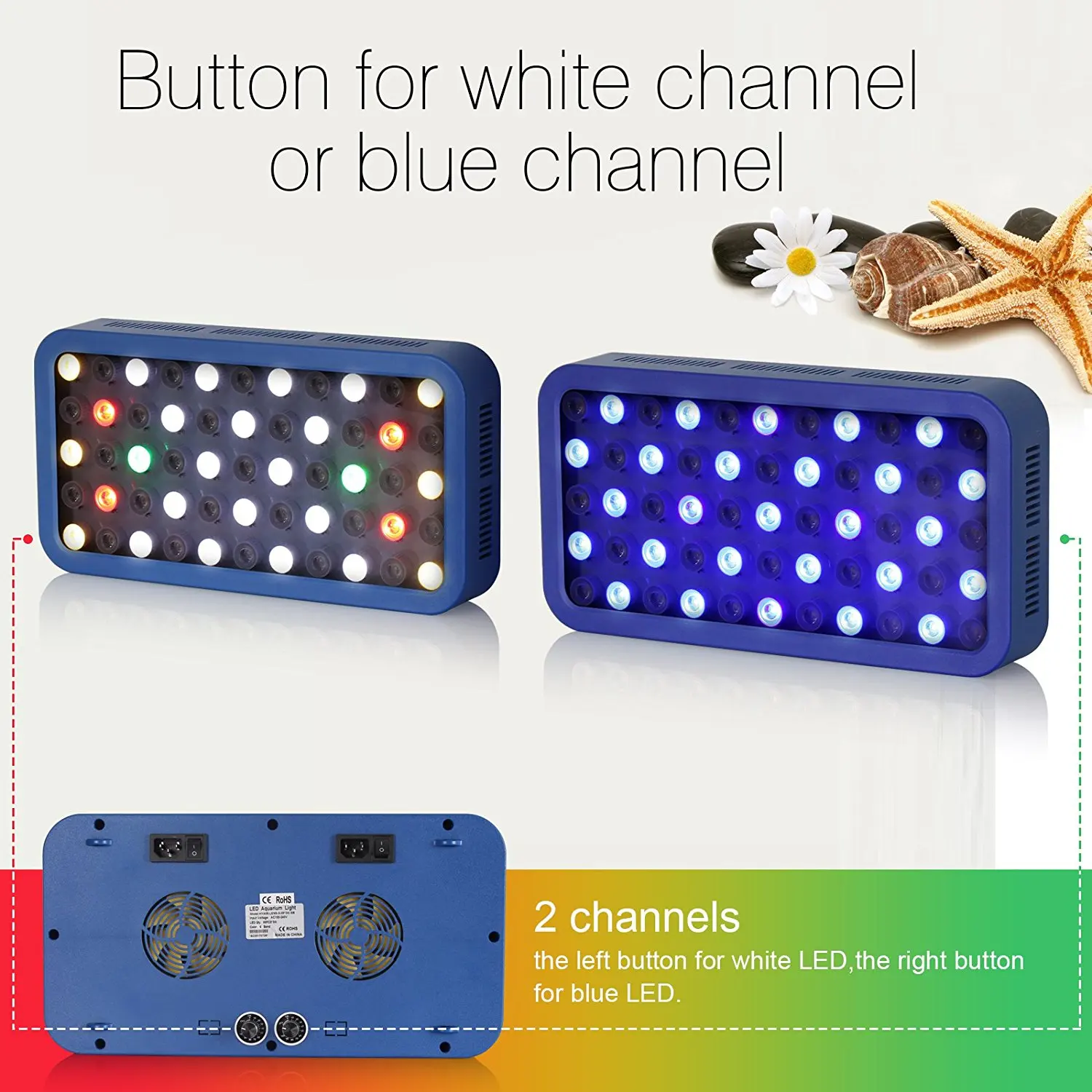 165w Marine Coral Plant Aquarium Led Lighting 55*3w New Full Spectrum