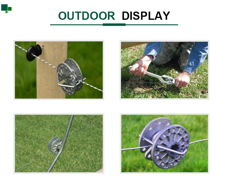 Aluminum Permanent Insulated Electric Fence Wire Inline Ratchet