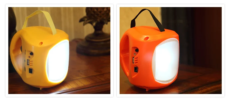 6 solar lantern with mobile phone charger