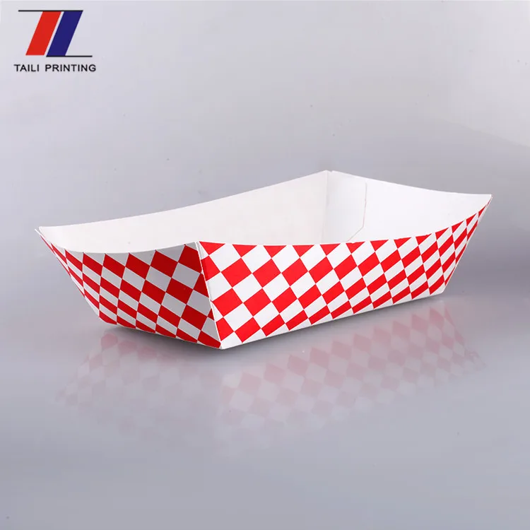Custom Printed Paper Burger Tray Burger Packaging Tray Paper Chicken