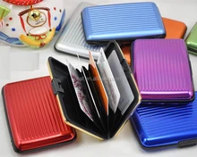 RFID алюминиевый кошелек владельца карты Заводская Противоугонная карты бумажник