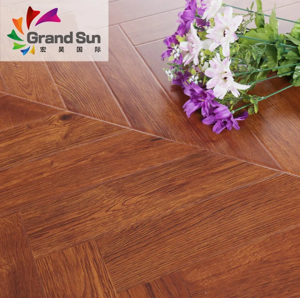 European Oak Red Cherry Laminated Flooring Chinese Supplier Shandong