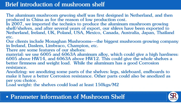 Factory Mushroom Racks Growing Shelves Spawn Mushroom Grow Shelf