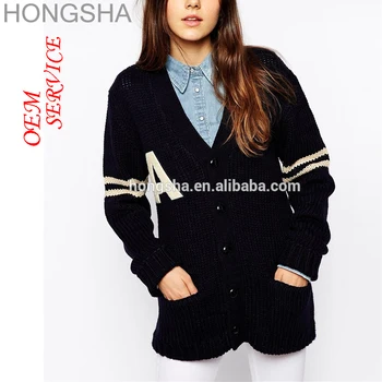 varsity cardigan sweater