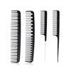 Black Resin Hairdressing Salon Professional Hair Comb Anti-Static Barber Hair Styling Hairdressing Cutting Comb