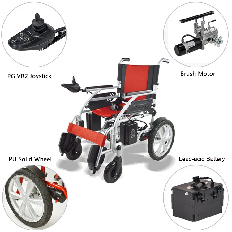 Motorised Portable Travel Selflocking Brake Foldable Electric