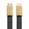 Flat HDMI cable Gold connector high speed with Ethenet for HDTV BLURAY PS3 XBOX 360