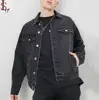 Wholesale Slim Men Denim Bomber Jackets Custom Men's Motorcycles Fitted Destroyed Jean Jacket