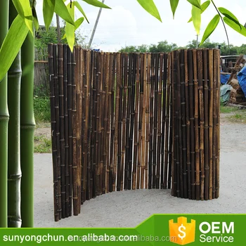 Cheap Natural Roll Threaded Bamboo Fence For Gardening Decoration