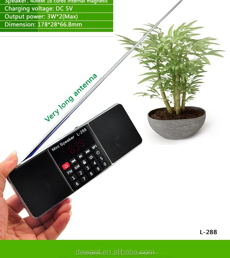 D-288 Digital mp3 player stereo speaker blue wireless speaker with radio.jpg