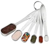 Salad Servers Measuring Spoons for Measuring Dry and Liquid Ingredients Metal Stainless Steel Kitchen Measuring Tools