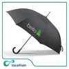 30inch plain color auto open curved handle promotional fancy golf umbrella