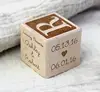 45mm Maple wood Infant Memorial Blocks ,custom engraving baby gift blocks