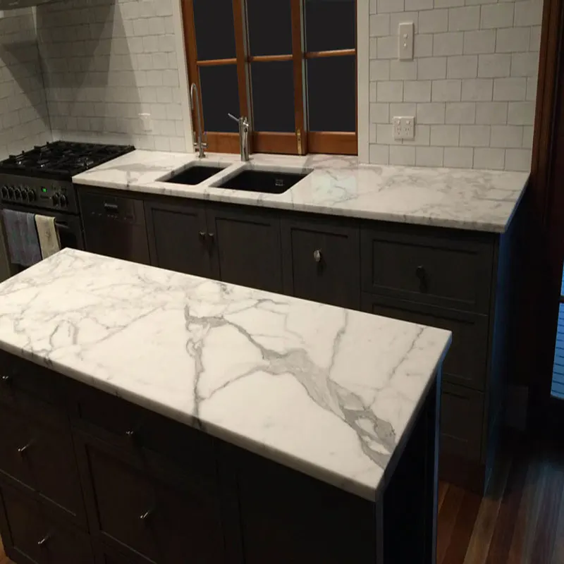 White Calacatta Gold Marble Bench Top - Buy Marble Bench Top,Calacatta ...