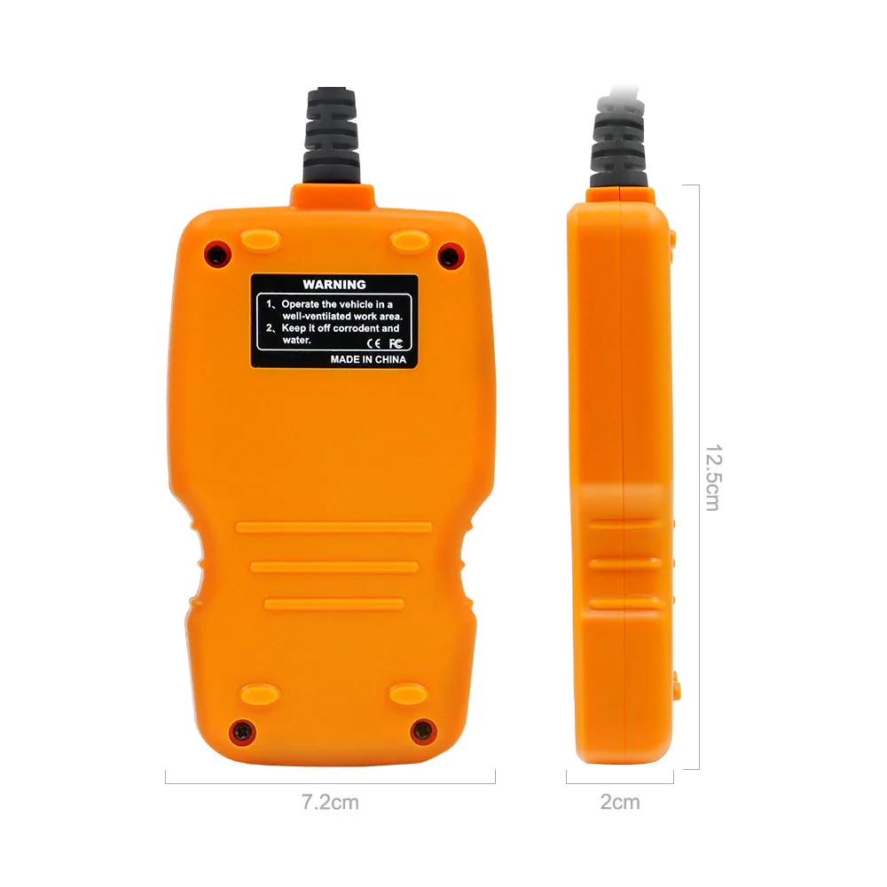 AUTOPHIX OM123 voiture Portable OBD2 Scanner outil de Diagnostic de voiture  OBD 2 Scanner automobile lecteur de Code EOBD (Orange)