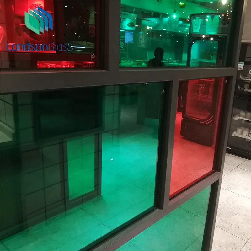 حار بيع 6.38 8.38 10.38 12.38 مللي متر ملون/ملون لوحات زجاج رقائقي لتقسيم