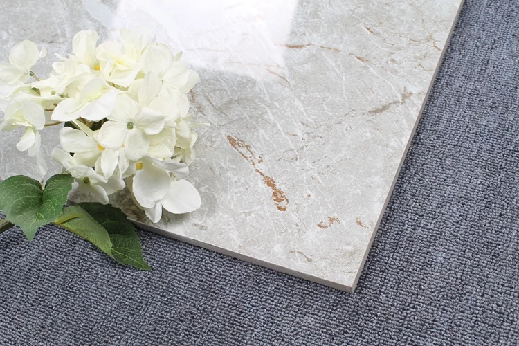 Egyptian Ceramic Porcelain Tiles Polished Glazed Light Grey Ceramics