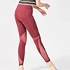 OEM Factory Women Mesh Panel Decoration Stretchy Workout Gym Pants Sports Training Yoga Compression Leggings