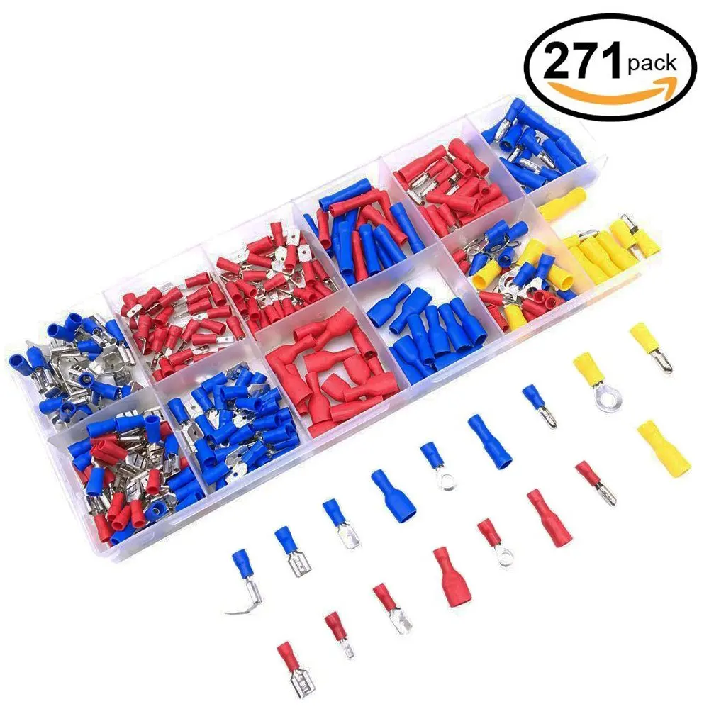 720Pcs Electrical Connectors,Sopoby Mixed Assorted Lug Kit Insulated Spade Wire