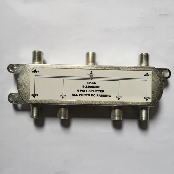 Répartiteur Coaxial 8 Voies - 5-2400 MHz - Compatible Satellite, TV, Internet - Pour Maison Et Bureau