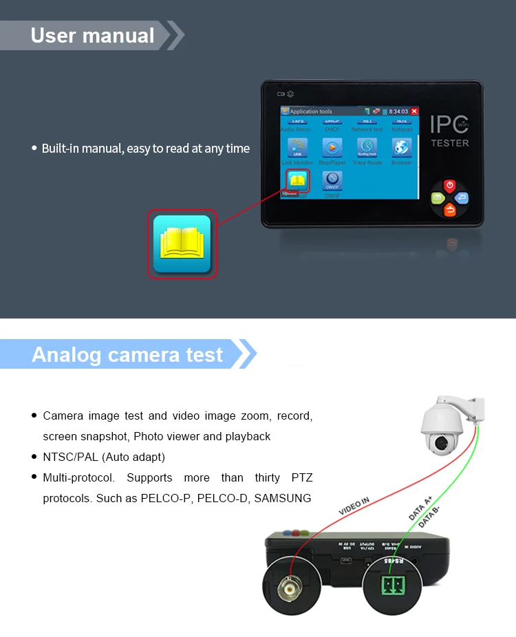 ip cctv tester monitor