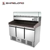 CE Approval High Quality Marble Top Refrigerated Pizza Pre Work Table