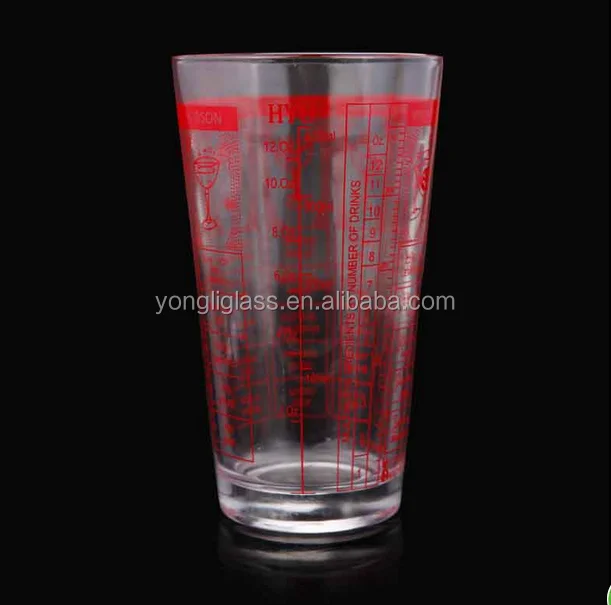 Washer safe Glass measuring cup, function of measuring glass ,measuring drinking glass cup