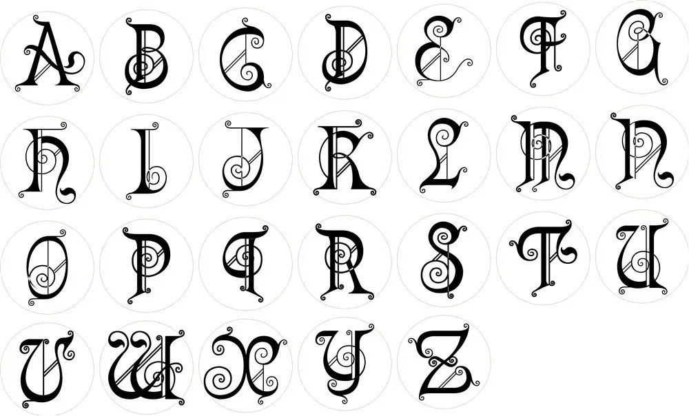 Classic Letter A-z Alphabet Initial Letter Badge Wax Seal Stamp W Wax