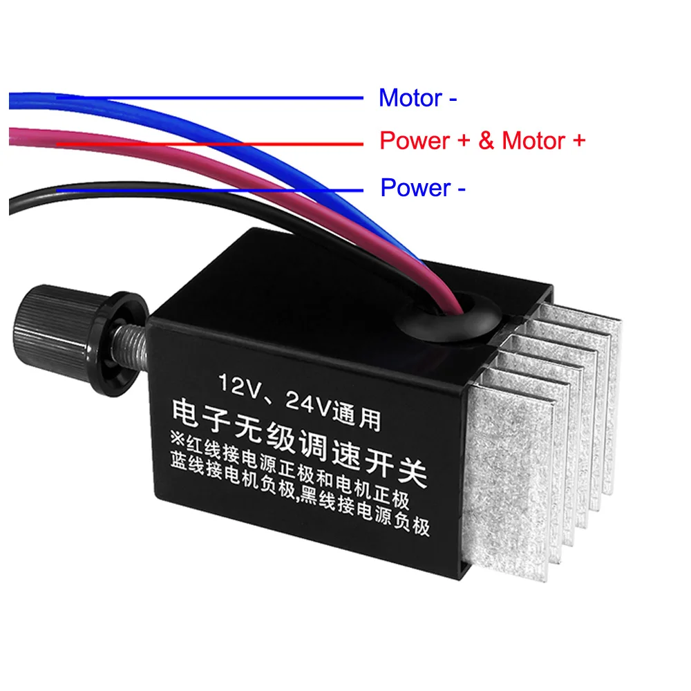 Motor Speed Controller Switch 12V 24V fits Car Fan Heater Control Defroster Fast 