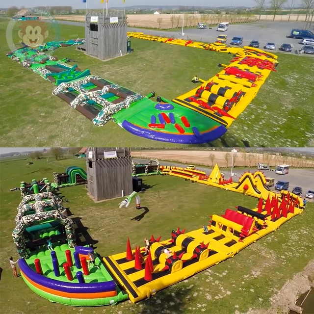 giant outdoor boot camp inflatable obstacle course rental extreme run 5k obstacle course for sale adults inflatable sports games