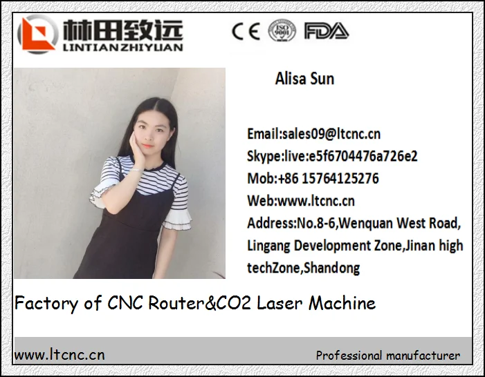 Adverting Using Advertising Identification Sign Making Acrylic carving Machine 1212 CNC Router LT-1212