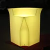 Colour Changing LED bar counter hot sale PP illuminated led wedding counter