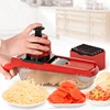 Vegetable Fruit Cheese Onion Slicer Cutter Chopper 6 Interchangeable Blades with Safe Hand Guard