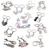 Wholesale Love Heart Keyring Couple Keychain Key Ring New Fashion Gift For Kids Friends