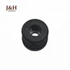 Customized Pipe Fitting Black Chair Table Feet Protector Plastic End Cap M8 Screw Threaded 25mm Dia Round Tube Inserts