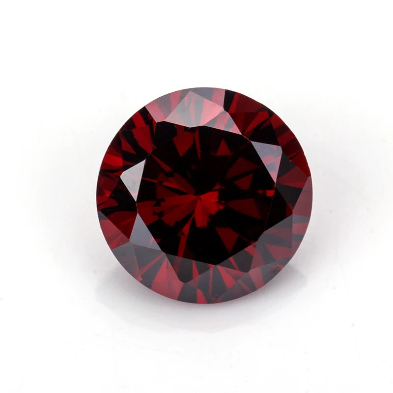 Synthetic Cubic Zirconia Round Garnet 8.0mm Loose Cz Gemstones - Buy ...