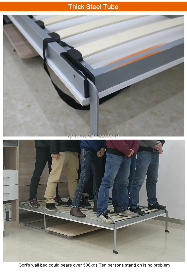 Gorl High Quality Wall Bed Mechanism,Hidden Wall Bed,Used Wall Bed