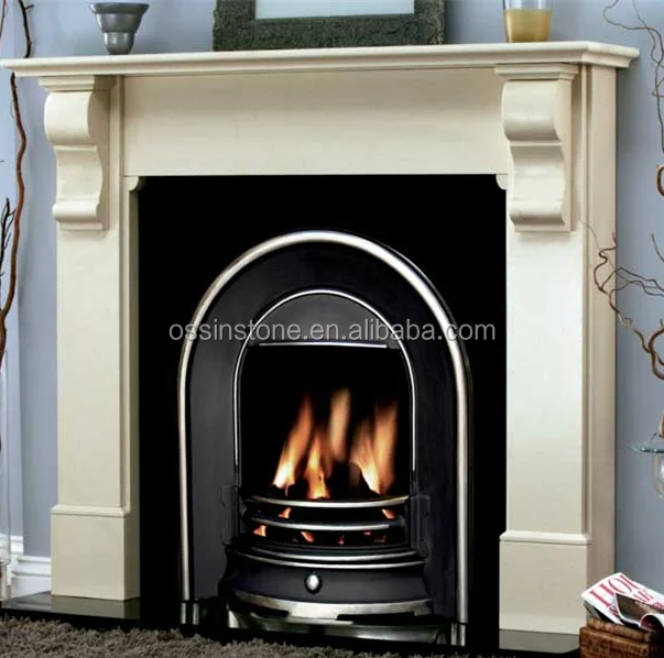 Cream Micro Marble Fireplace Surrounds Mantel Corbel Buy Stone