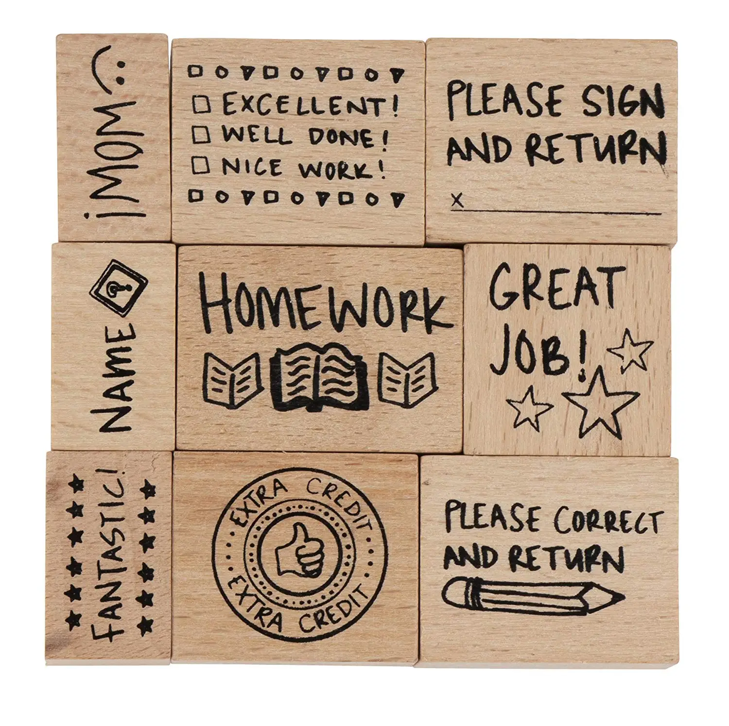 38mm Customized Monogram Self Inking House Return Address Stamp for Envelopes Round Circular Vintage Fox Animal Kawaii Lovely Design Teacher Classroom Praise Comment Business LOGO Handmade Stamps