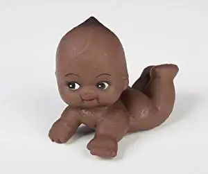 African American Kewpie Babies - For Baby Shower Favors, Cake Decorations & Baby Gift Decorations 24pcs (2 Packages of 12 Pcs)