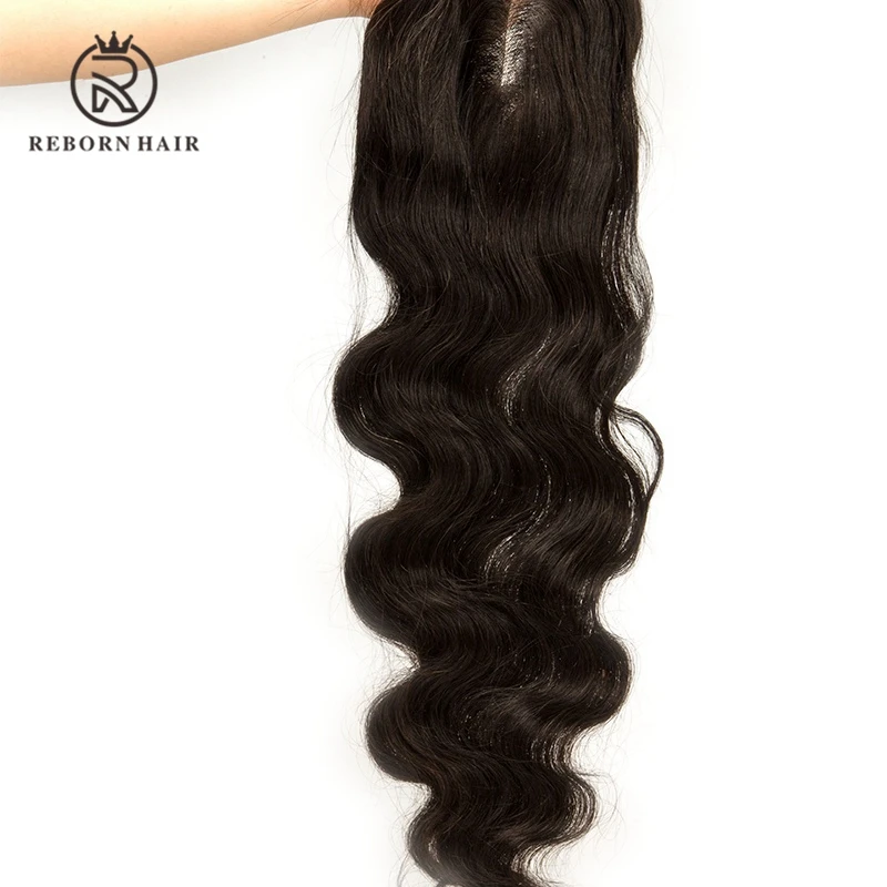 Unprocessed Brazilian Wavy Hair Middle Parting 6x6 Lace Closure